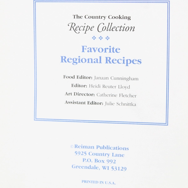 Lot of 2 Reiman Publications Recipe Booklets 1998 and 2001 Paperback