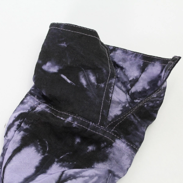 Design Today's Black and Purple Tie-Dye Overcoat Women's Size Small