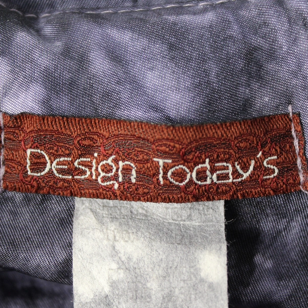 Design Today's Black and Purple Tie-Dye Overcoat Women's Size Small