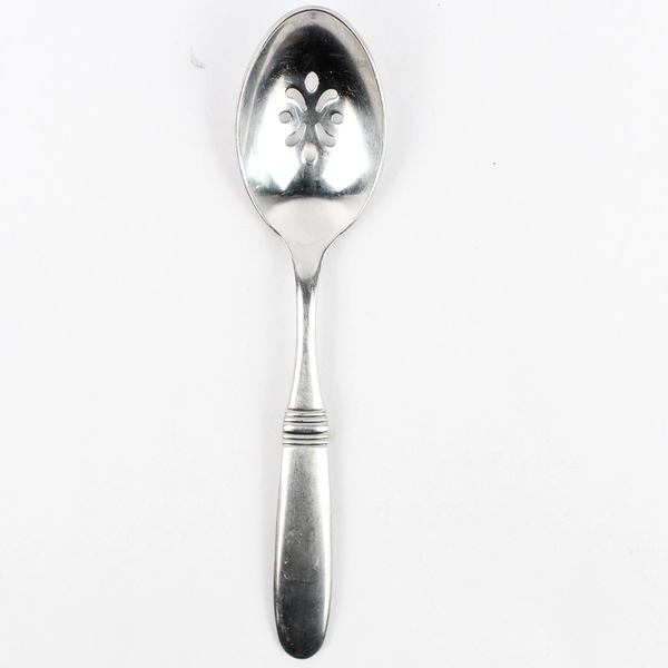 Wedgwood Serena 9" Pierced Serving Spoon Tablespoon 18/10 Stainless Steel