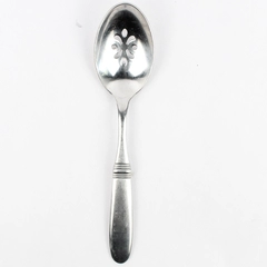 Wedgwood Serena 9" Pierced Serving Spoon Tablespoon 18/10 Stainless Steel