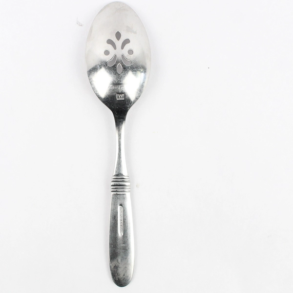 Wedgwood Serena 9" Pierced Serving Spoon Tablespoon 18/10 Stainless Steel