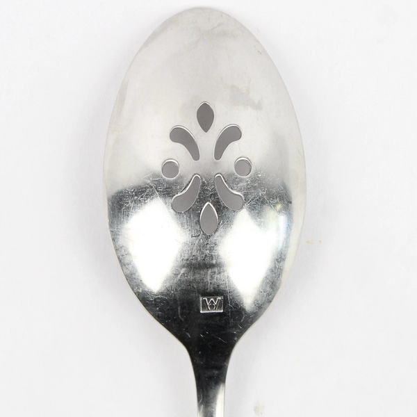 Wedgwood Serena 9" Pierced Serving Spoon Tablespoon 18/10 Stainless Steel