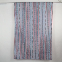 Handmade Blue and Pink Floral Patterned Throw Blanket Quilt 42" x 70"