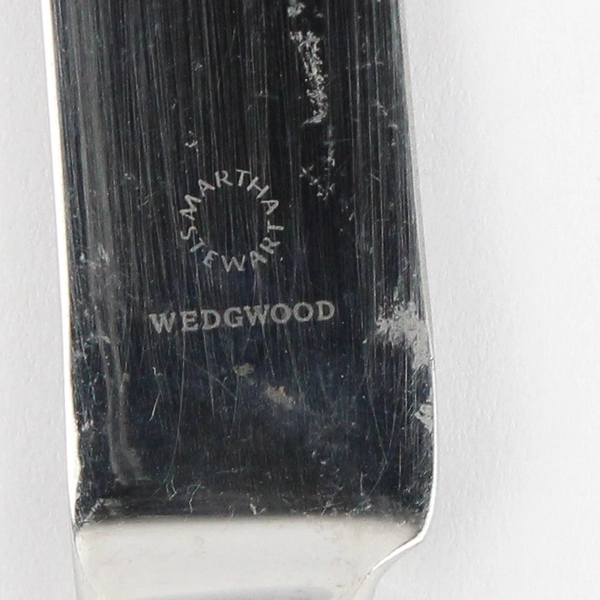 Lot of 2 Wedgwood Martha Stewart Recital 9.5" Hollow Dinner Knives Stainless