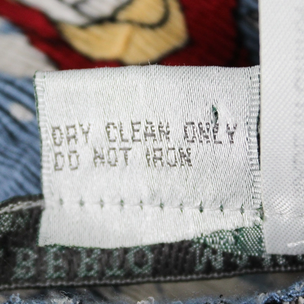 Alberto Makali Short Blue Red and Yellow Floral Patterned Dress Women's Medium