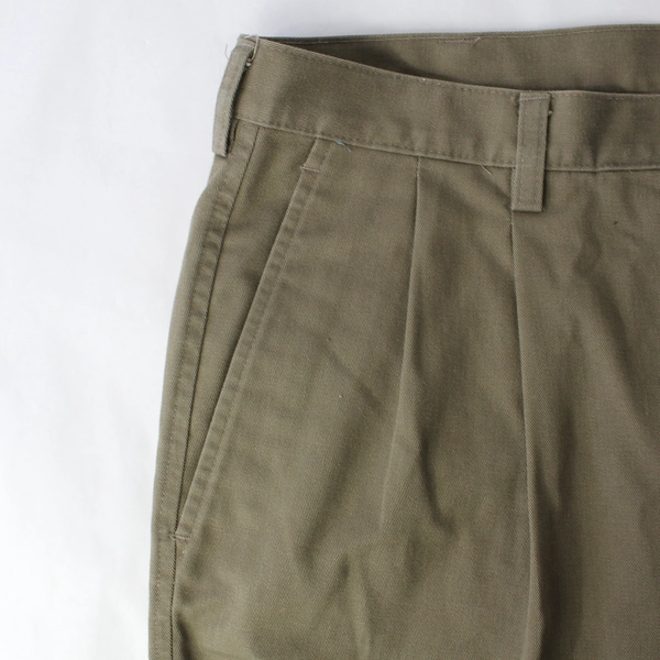 Haggar Men's Brown Pleated Dress Pants Size 38x29 - Good Pre-Owned Condition