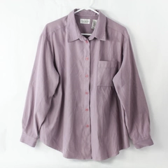 Liz Claiborne Villager Sport Lavender Shirt Women's XL Pre-Owned with Snags