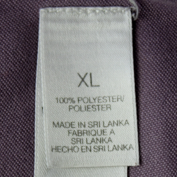 Liz Claiborne Villager Sport Lavender Shirt Women's XL Pre-Owned with Snags