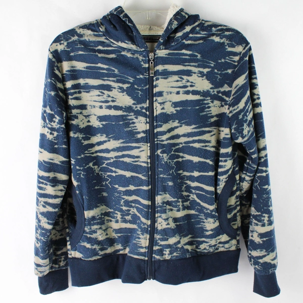 Creazioni Effeci Blue Full-Zip Hoodie Jacket Women's Size Small