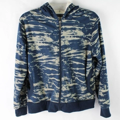 Creazioni Effeci Blue Full-Zip Hoodie Jacket Women's Size Small