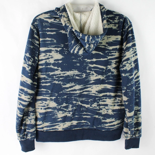 Creazioni Effeci Blue Full-Zip Hoodie Jacket Women's Size Small