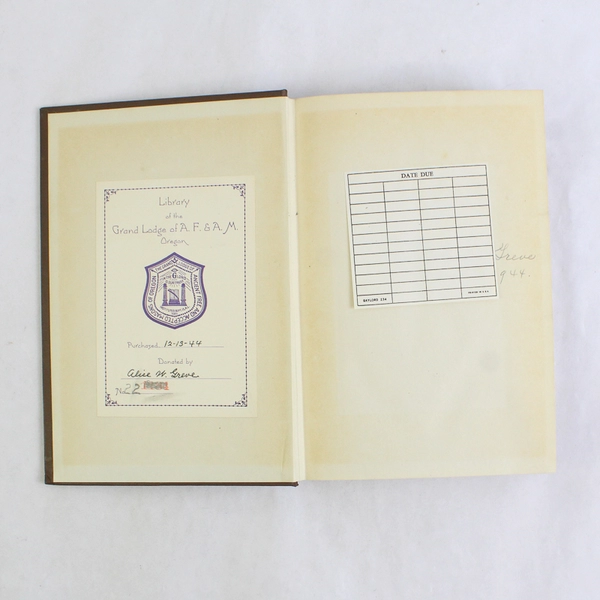 Shadow On The Plains Alice Wheeler Greve Autographed 1st Edition 1944 HC Ex-Lib