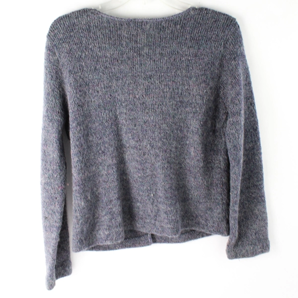 Oona Indigo Acrylic and Mohair Blend Knit Cardigan Women's S/M