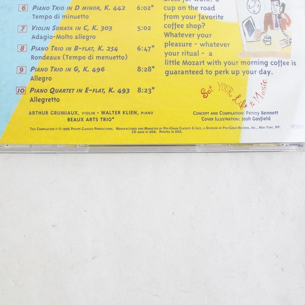 Mozart for Morning Coffee Various Artists CD 1996 Philips Classics