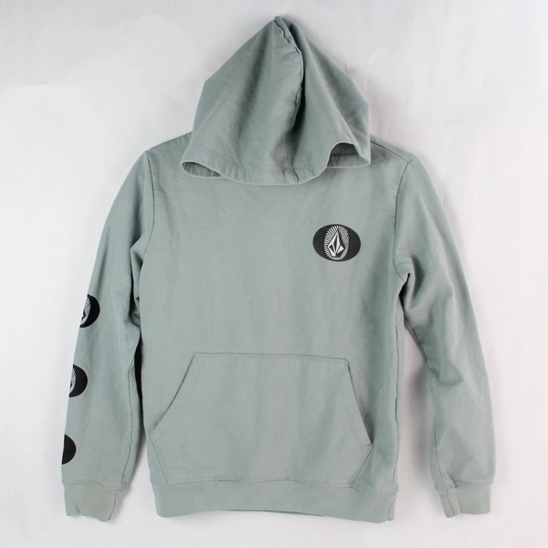 Volcom Light Blue Youth Medium Hoodie Jacket - Pre-Owned, Faint Stains