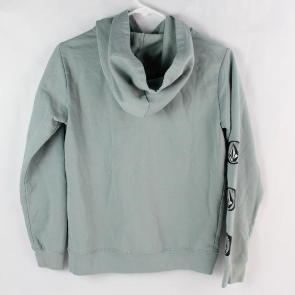 Volcom Light Blue Youth Medium Hoodie Jacket - Pre-Owned, Faint Stains