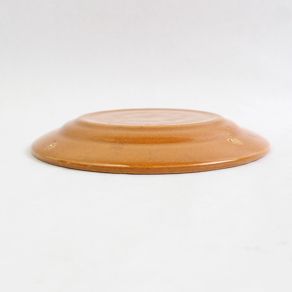 Vintage Bauer Los Angeles 6.25" La Linda Brown Bread Plate Earthenware Pottery