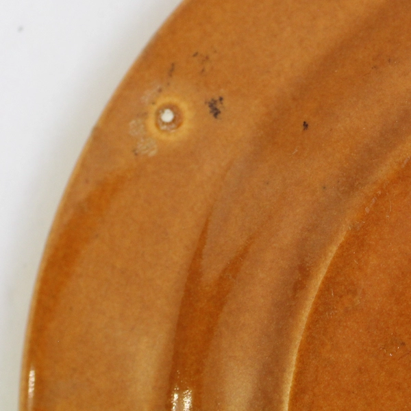 Vintage Bauer Los Angeles 6.25" La Linda Brown Bread Plate Earthenware Pottery