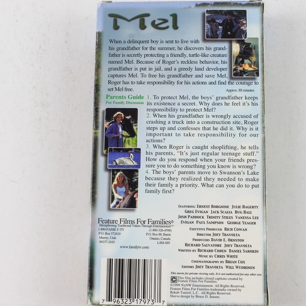 Mel 1999 VHS Tape - Feature Films for Families - Pre-Owned, Untested