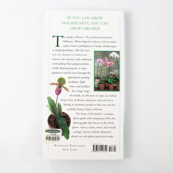 100 Orchids for the American Gardener by Elvin McDonald 1998 Paperback