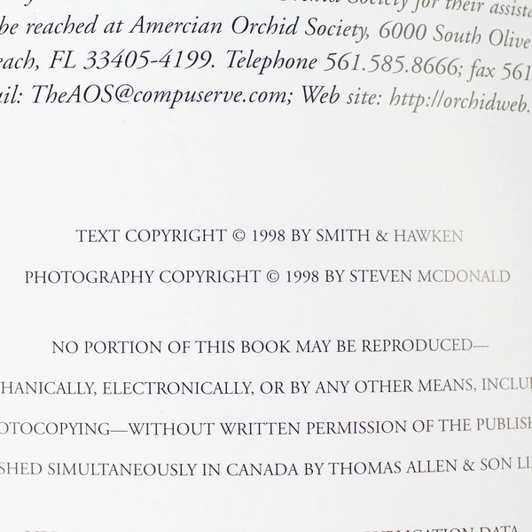 100 Orchids for the American Gardener by Elvin McDonald 1998 Paperback