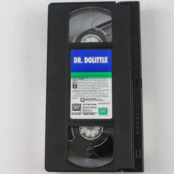 Dr. Dolittle VHS 1998 Eddie Murphy 20th Century Fox Classic Movie