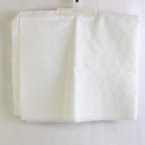 3 Piece Lot of Red Pink and White Fabric 2+ Yards Total