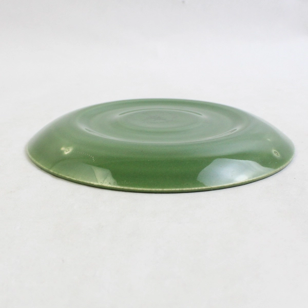 Vintage Universal Ballerina 6.25" Green Saucer Plate Pottery Earthenware