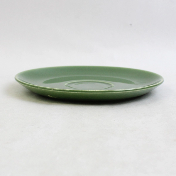 Vintage Universal Ballerina 6.25" Green Saucer Plate Pottery Earthenware