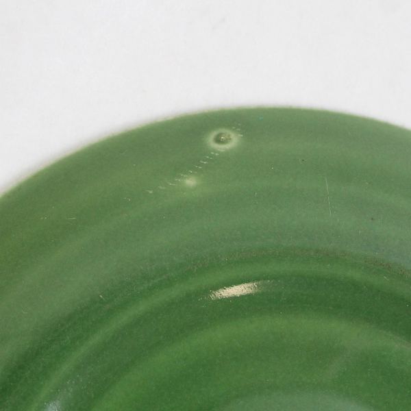 Vintage Universal Ballerina 6.25" Green Saucer Plate Pottery Earthenware
