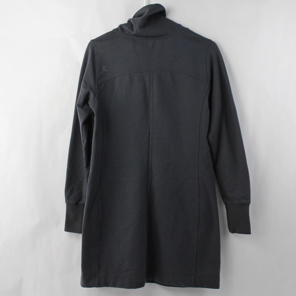 LOLË Gray Turtleneck Pullover Women's Medium Drawstring with Pockets