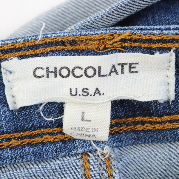 Chocolate USA Shorts Women's Blue Denim Jean Shorts Size Large