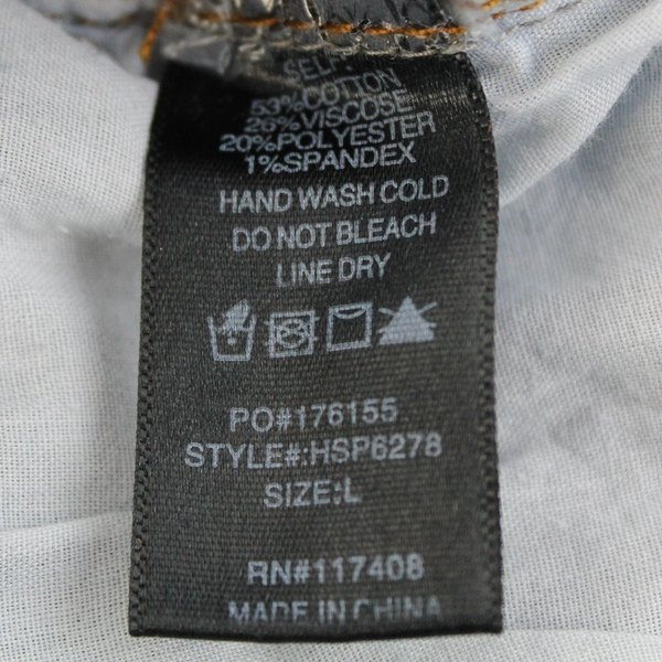 Chocolate USA Shorts Women's Blue Denim Jean Shorts Size Large