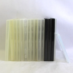 Lot of 16 Black and Clear Replacement DVD Cases