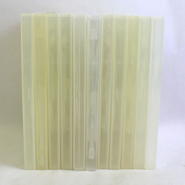 Lot of 16 Black and Clear Replacement DVD Cases