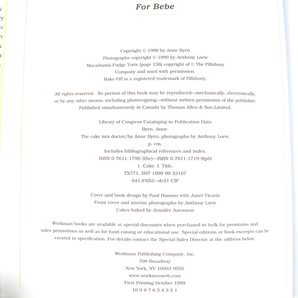 The Cake Mix Doctor Over 150 Luscious Desserts Anne Byrn 1999 Workman HC