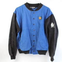 Vintage Vanson Sportswear Men's Jacket Made On Earth Size Small Blue Black