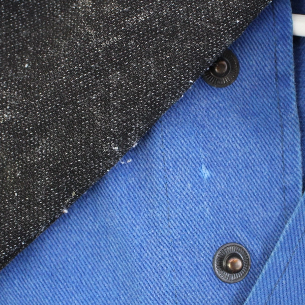 Vintage Vanson Sportswear Men's Jacket Made On Earth Size Small Blue Black