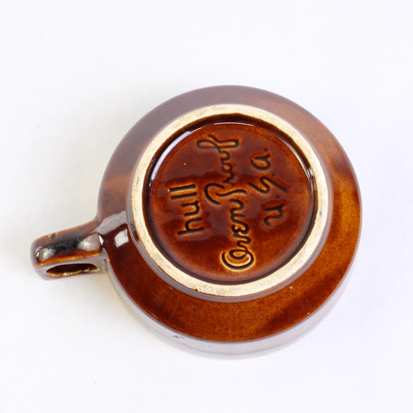 Hull Pottery Glazed Brown Oven-Proof Soup Mug