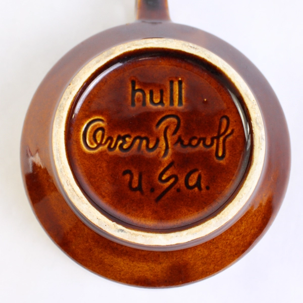 Hull Pottery Glazed Brown Oven-Proof Soup Mug