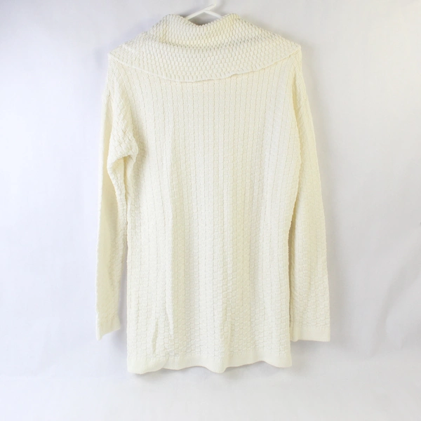 Great Northwest Indigo White Knit Turtleneck Sweater Women's Size M
