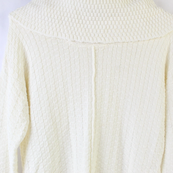 Great Northwest Indigo White Knit Turtleneck Sweater Women's Size M