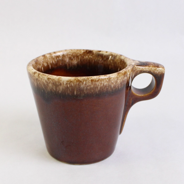 Hull Pottery Glazed Brown Oven-Proof Coffee Mug
