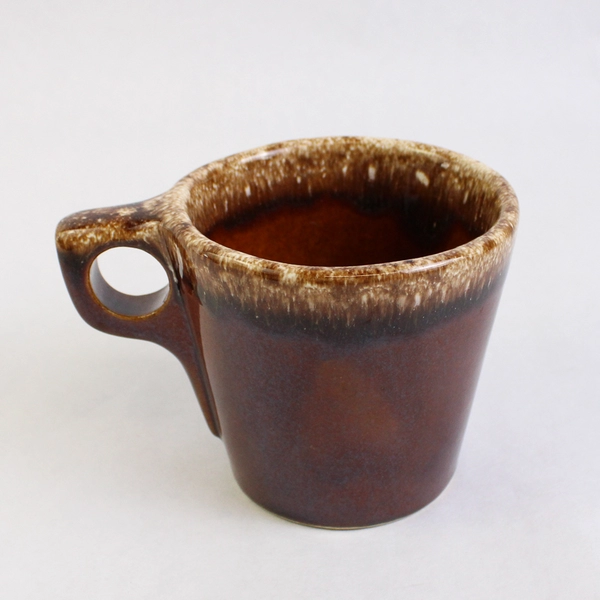Hull Pottery Glazed Brown Oven-Proof Coffee Mug