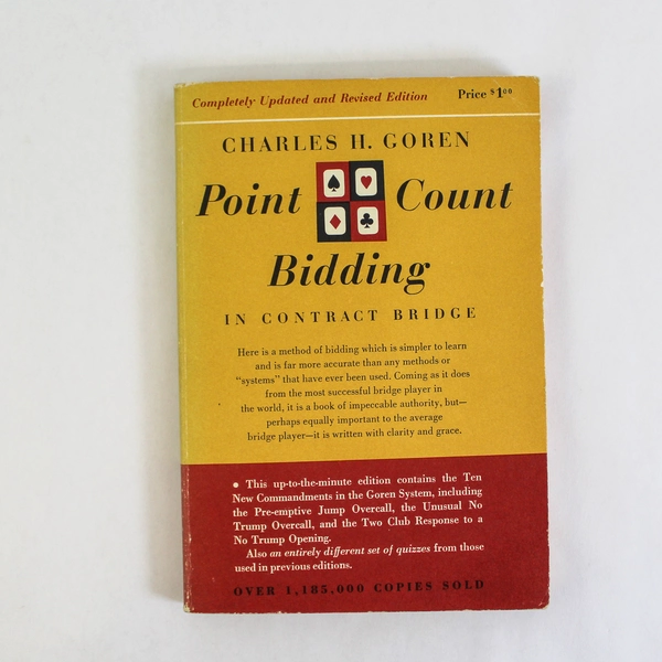 Point Count Bidding by Charles H. Goren 1958 Revised Edition Pre-owned