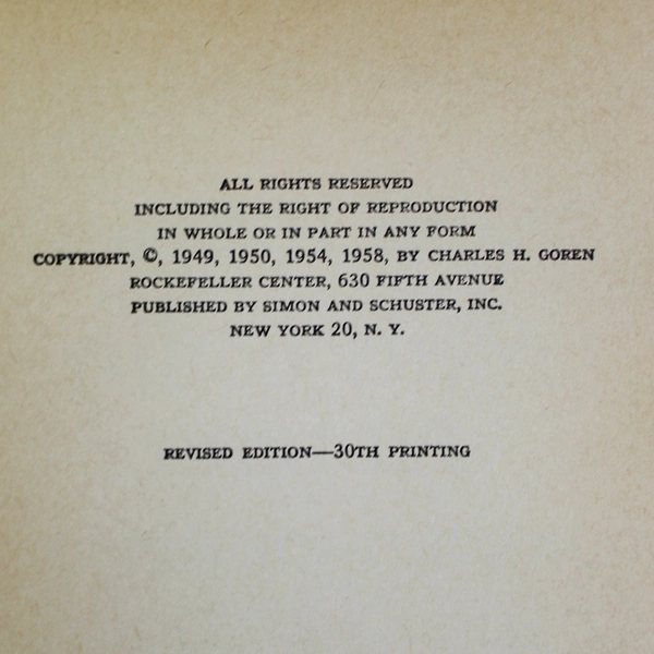 Point Count Bidding by Charles H. Goren 1958 Revised Edition Pre-owned