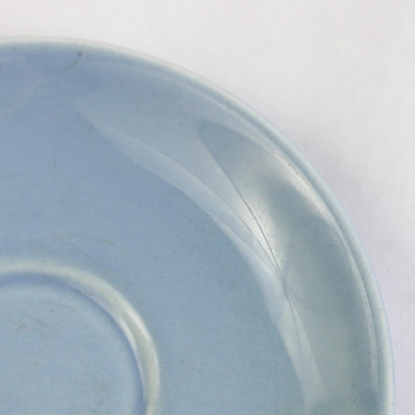 Set of 2 T.S.&T Lu-Ray Pastels Pale Blue Ceramic Saucers