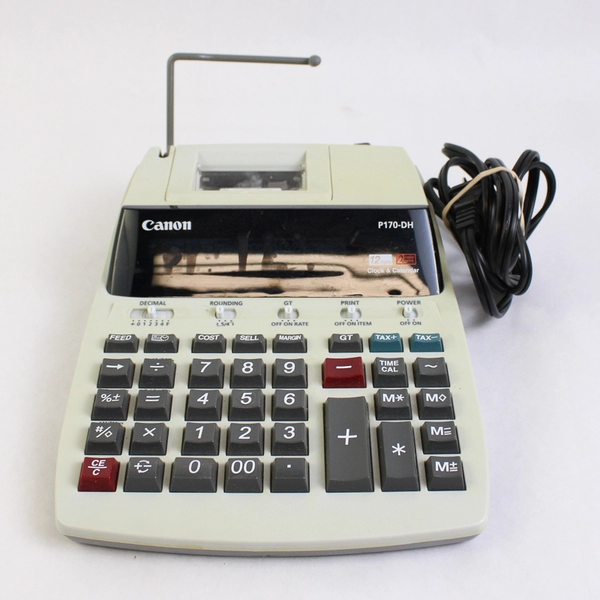 Canon P170DH Desktop Printing Calculator 12 Digit 2 Color Tested
