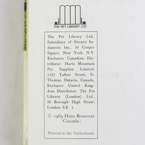 Pet Library's Dachshund Guide by Hans Brunotte 1969 Hardcover 1st Edition